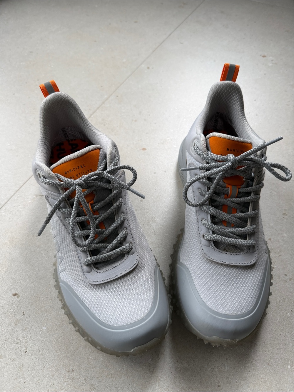 💙Municipal Men's Grey and Orange Lightweight Golf Shoes💙